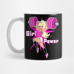 Fitness Girl, barbell girl, gym girl, fitness girl Mug